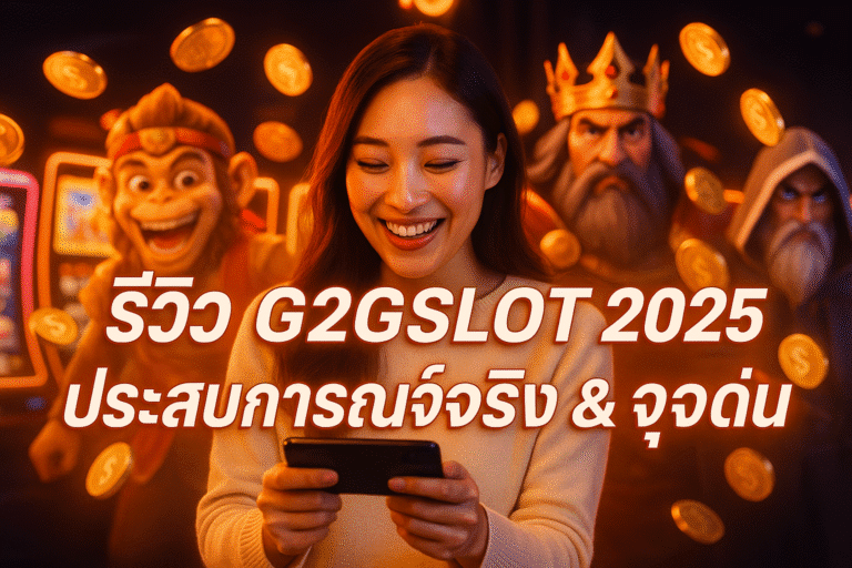 รีวิว G2GSLOT 2025 ประสบการณ์จริง & จุดเด่น