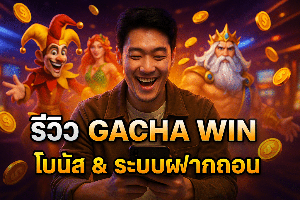 รีวิว GACHA WIN โบนัส & ระบบฝากถอน