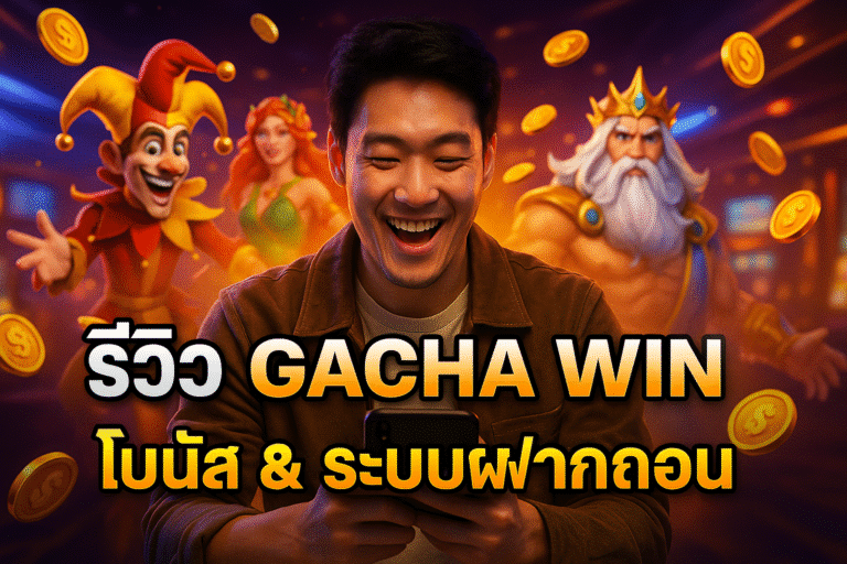 รีวิว GACHA WIN โบนัส & ระบบฝากถอน