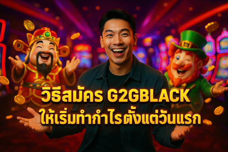 วิธีสมัคร G2GBLACK ให้เริ่มทำกำไรตั้งแต่วันแรก