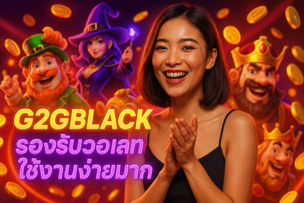 G2GBLACK รองรับวอเลท ใช้งานง่ายมาก