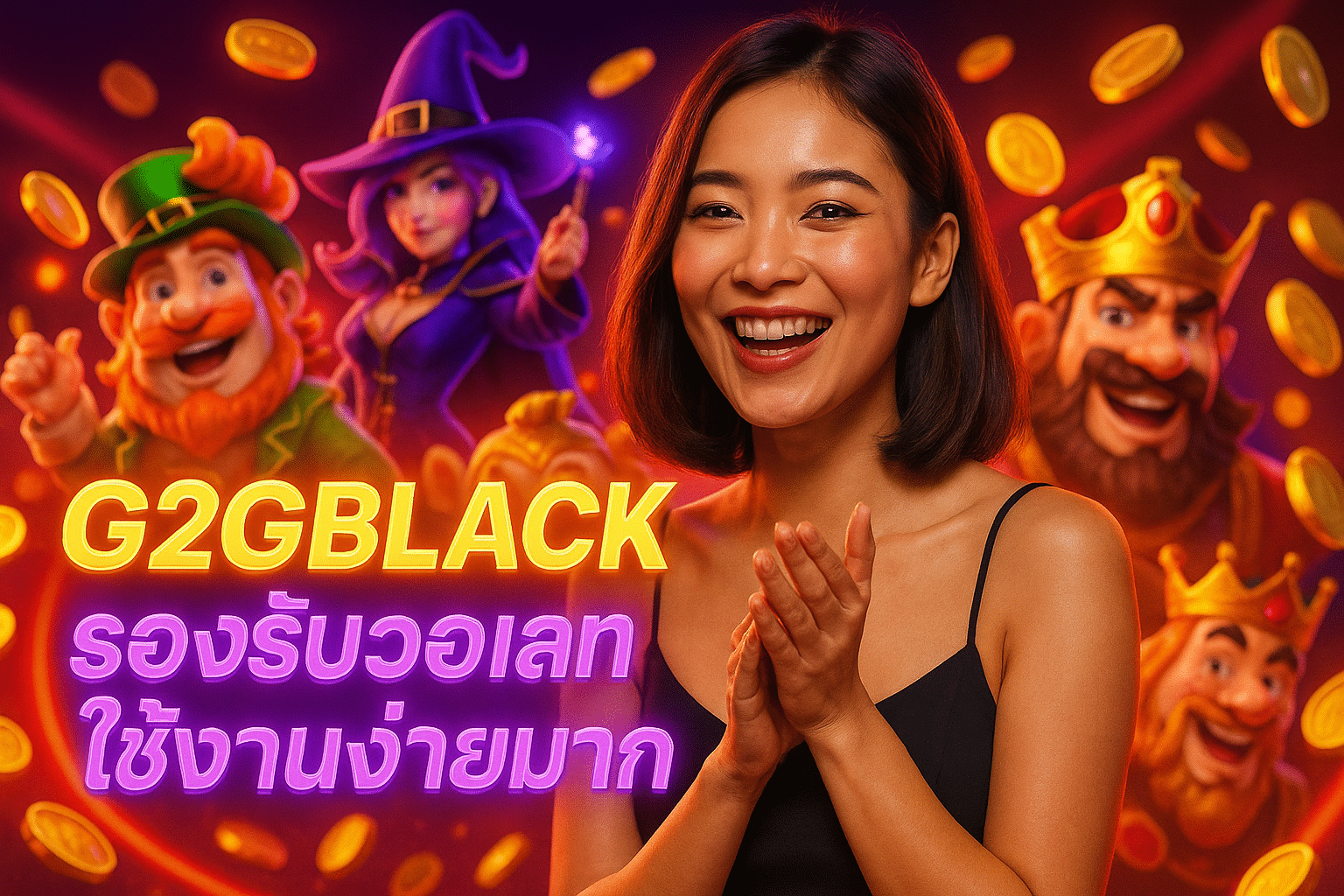 G2GBLACK รองรับวอเลท ใช้งานง่ายมาก